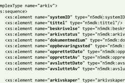 XML-skjemaer for deponering og avlevering fra Noark 5