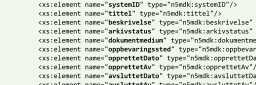 arkivstruktur xml illustrasjon