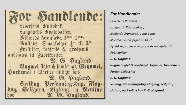 R. G. Hagland_for Handlende