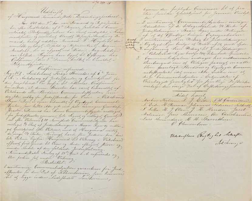 Tønnes på møte 1862