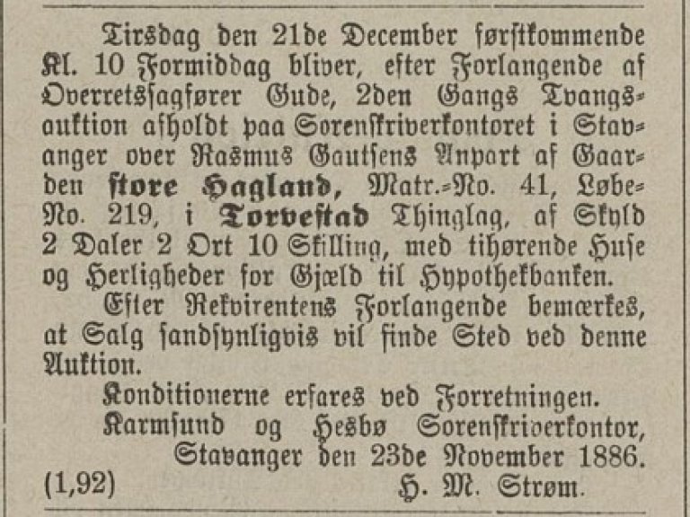 R. G. Hagland_auksjon_06