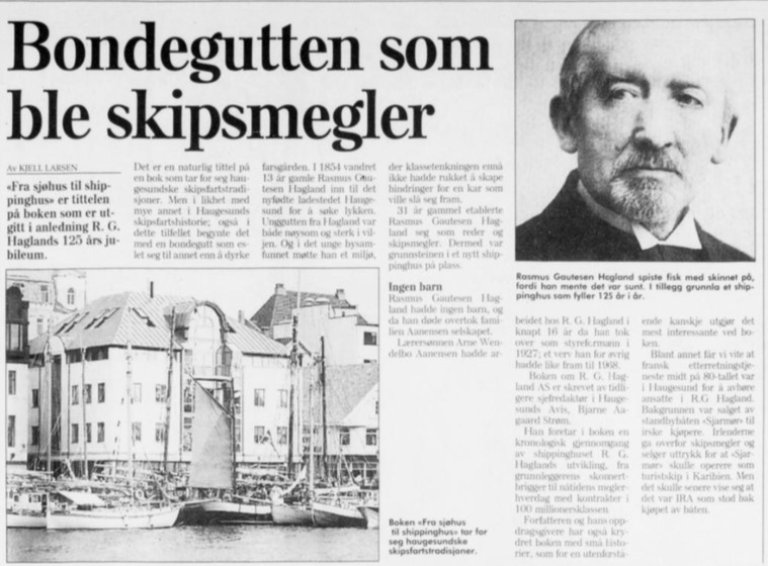 Haglands ettermæle