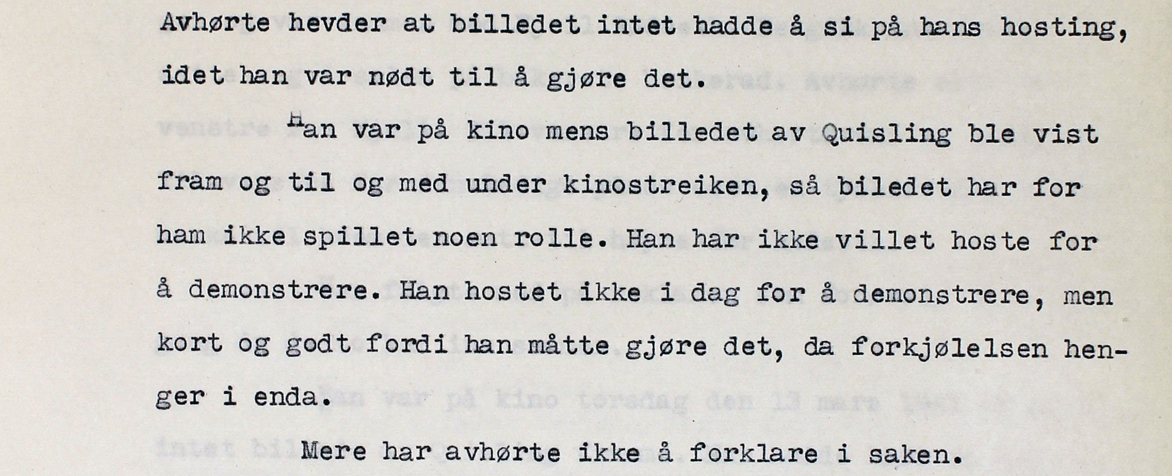Fra avhøret med Kjell. Nord-Jarlsberg politikammer, justissaker nr. 246.