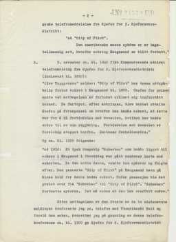 Rapport fra Kommanderende Admiral datert 04.11.1939, side 2