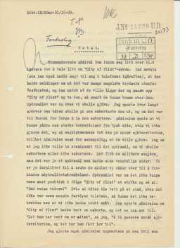 Notat datert 31.10.1939, side 1