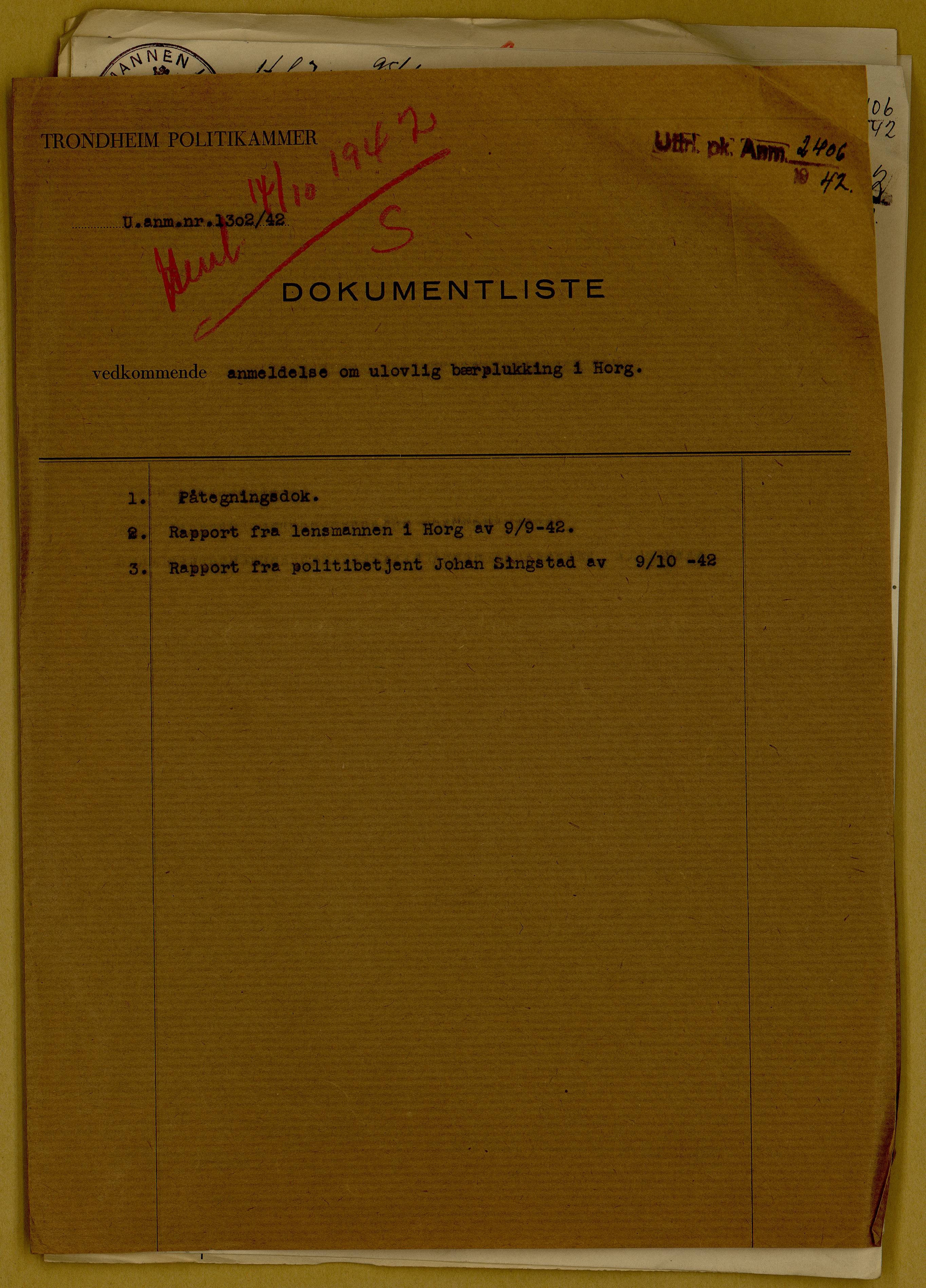 Trondheim-politikammers-arkiv