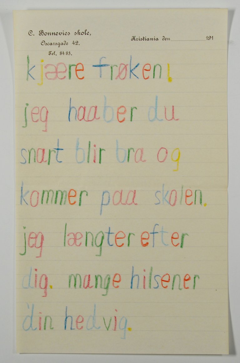 Brev til frøken. hovedbilde