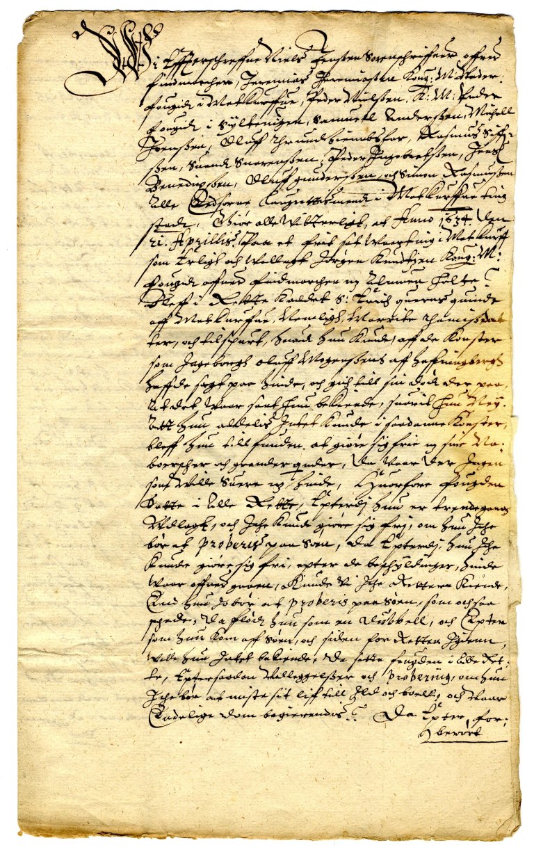 Statsarkivet i Tromsø, Amtmannen i Finnmarks arkiv løpenr. 2543, Domsutskrifter trolldomssaker 1634