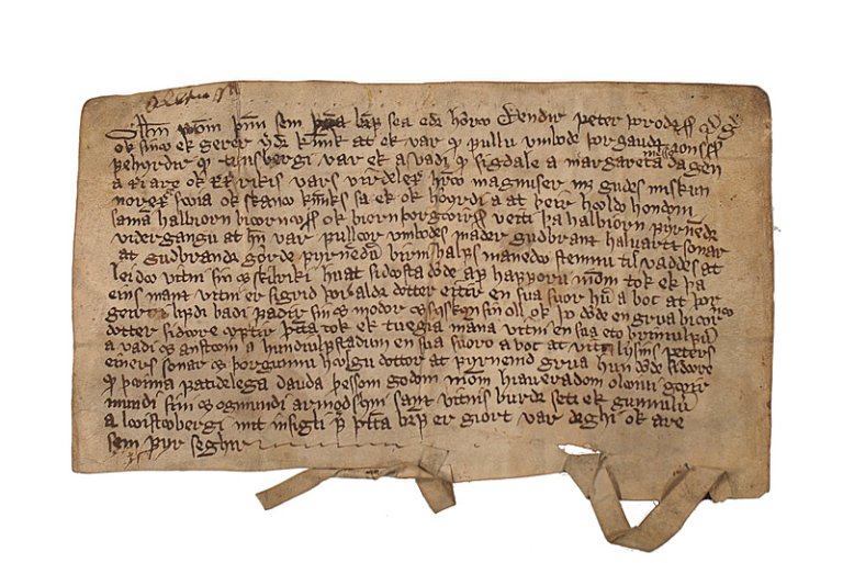 Brev fra 1350_En nesten utradert familie