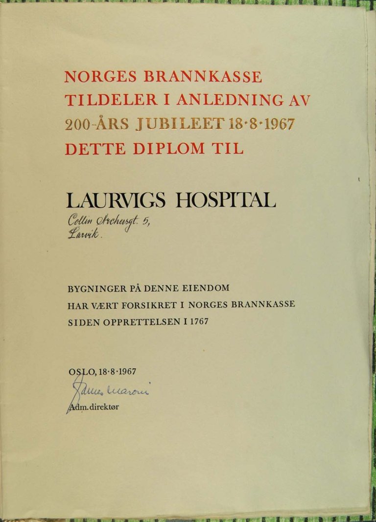 Diplom-Larvik-hospital