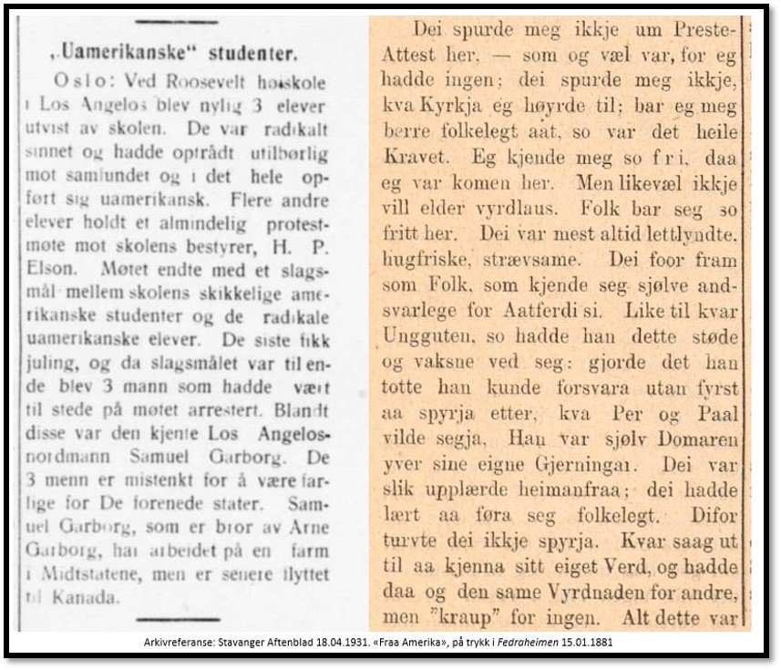 Samuel uamerikansk og amerikansk