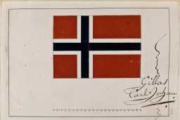 Karl-Johan-godkjenner-det-norske-flagget