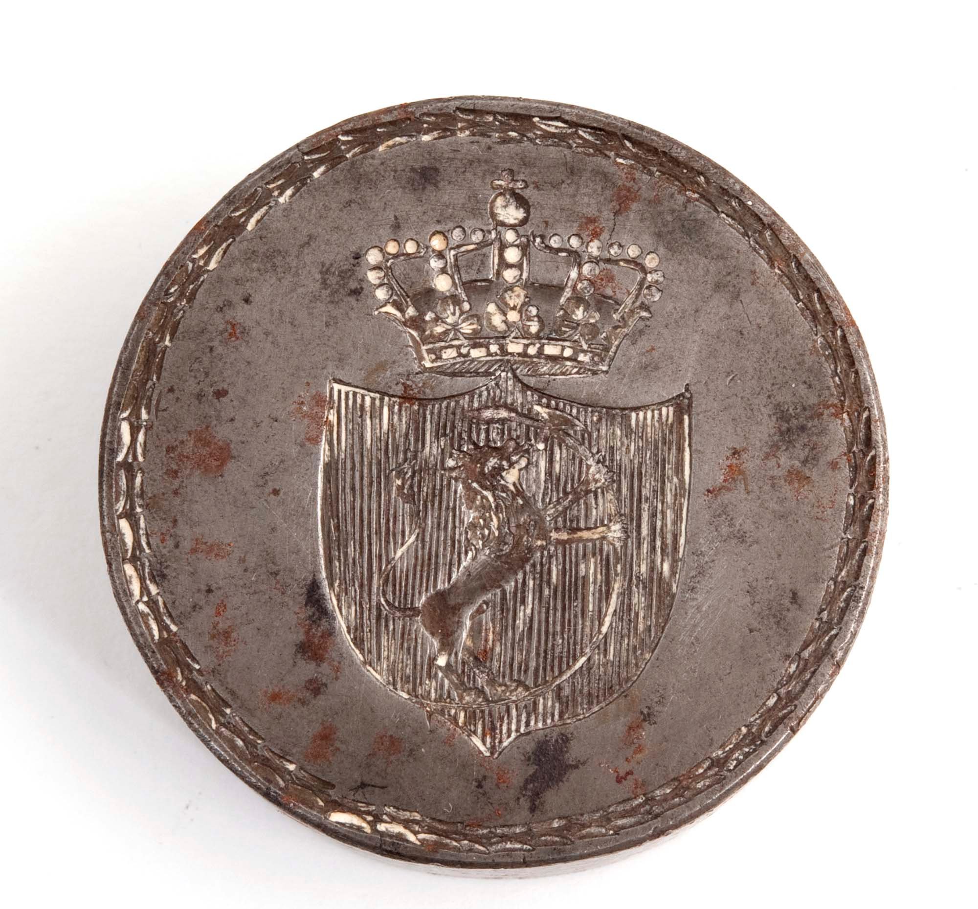 Seglstamp, innlån fra Eidsvoll 1814. Foto: Anne-Lise Reinsfeldt.