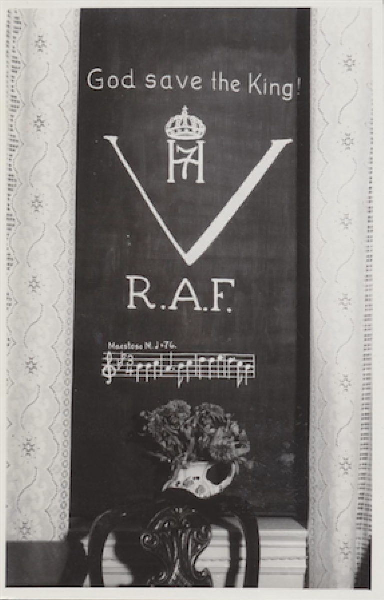 Blendingsgardin - Haakon 7 og RAF