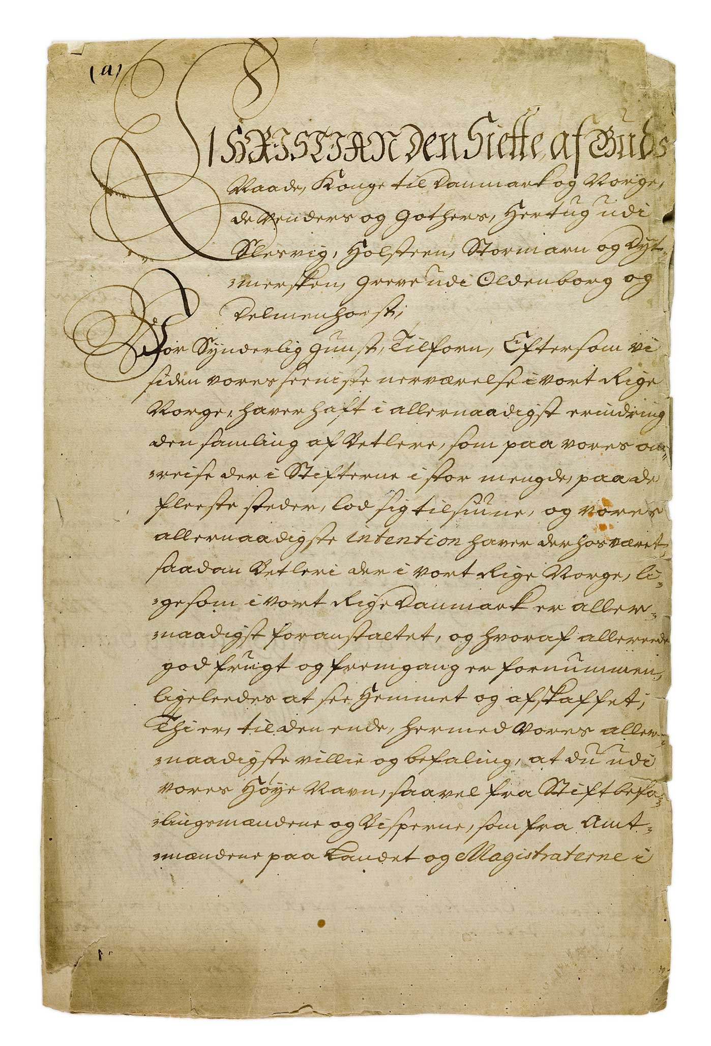Norge i 1743_Danske kanselli_Kongebrev om fattigdom