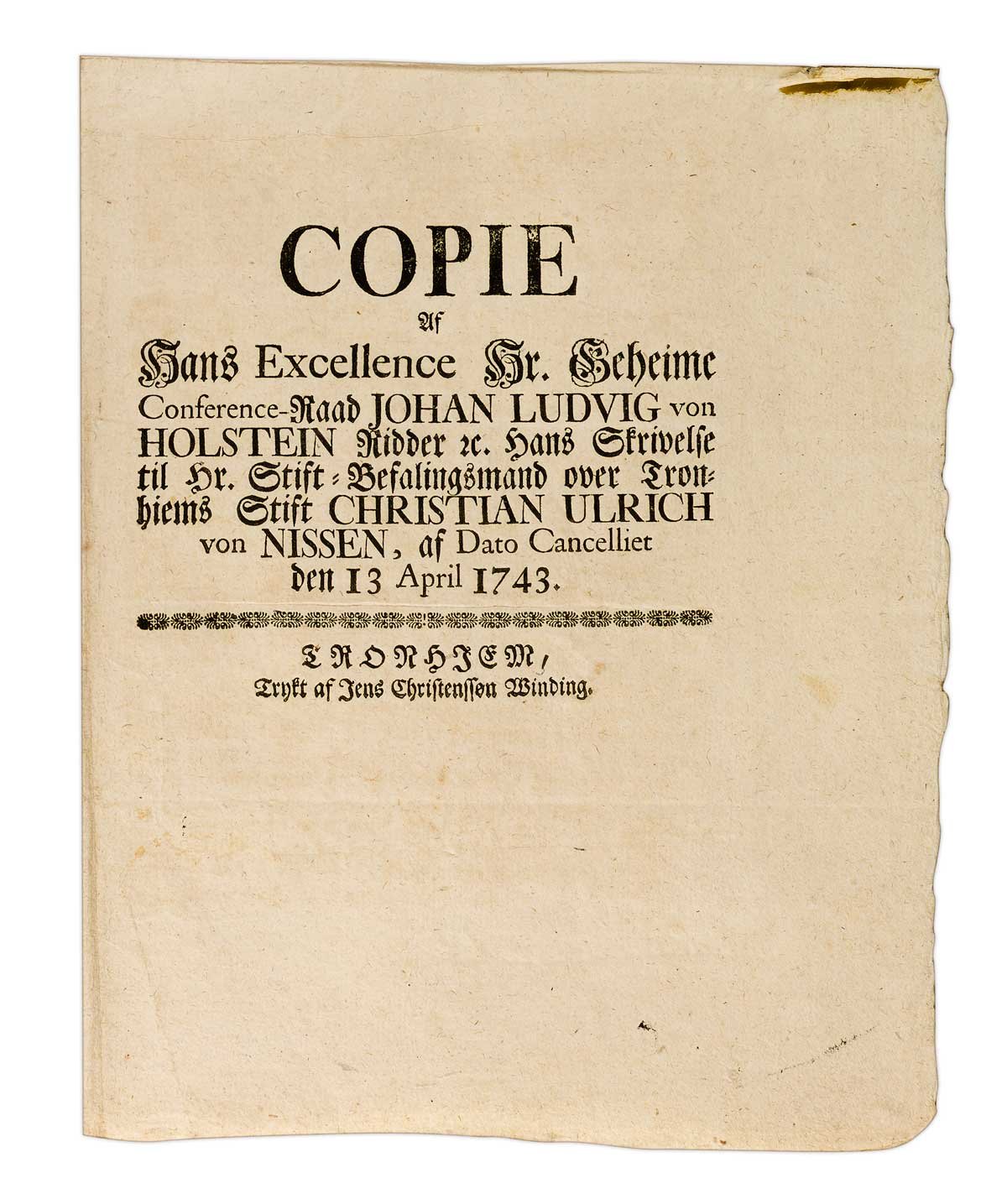 Norge i 1743_Spørreundersøkelsen side 1